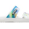 Sandales unisexes multicolores blanches Crocs Classic Colorful 207771-94S
