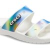 Sandales unisexes multicolores blanches Crocs Classic Colorful 207771-94S