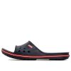 Sandales unisexes noires Crocs Crocband « Bleu foncé rouge » 204108-4CC