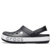 Sandales unisexes noires Crocs Crocband Bold Logo 206021-02G