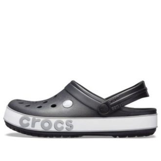 Sandales unisexes noires Crocs Crocband Bold Logo 206021-02G