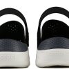 Sandales unisexes noires Crocs LiteRide LOGO Hollow Out, « Black White » 205893-066