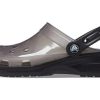 Sandales unisexes noires transparentes Crocs Jelly 206908-001