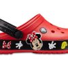 Sandales unisexes résistantes à l&rsquo;usure Crocs Crocband Cartoon Mickey Mouse, rouge et noir, « Rouge et noir » 204936-90H