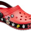 Sandales unisexes résistantes à l&rsquo;usure Crocs Crocband Cartoon Mickey Mouse, rouge et noir, « Rouge et noir » 204936-90H