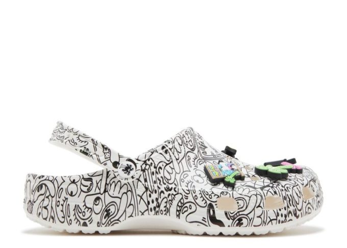 Steven Harrington x Classic Clog « Quickstrike – Blanc Noir »