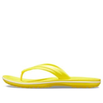 Tongs Crocs Crocband Flip Jaune 11033-7B0