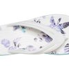 Tongs Crocs (femmes) Crocband Flowers blanches 206101-1C8