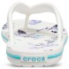 Tongs Crocs (femmes) Crocband Flowers blanches 206101-1C8