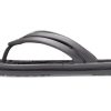 Tongs Crocs (femmes) à imprimé léopard, noires, 206490-02W
