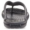 Tongs Crocs (femmes) à imprimé léopard, noires, 206490-02W