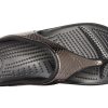 Tongs Crocs (femmes) à semelle épaisse, couleur cuivre noir 205604-0FG