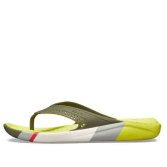 Tongs Crocs LiteRide Colorblock Flip Jaune 205625-37P