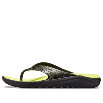 Tongs Crocs LiteRide « Noir Jaune » 205940-060