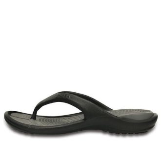Tongs Crocs Soft Sole Cozy unisexes, noir et gris, 10024-05M