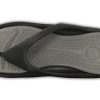 Tongs Crocs Soft Sole Cozy unisexes, noir et gris, 10024-05M