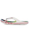 Tongs Crocs Tie Dye blanches unisexes 206358-94S