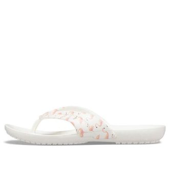 Tongs d&rsquo;été Crocs Kadee (femmes) blanches 206190-6J0