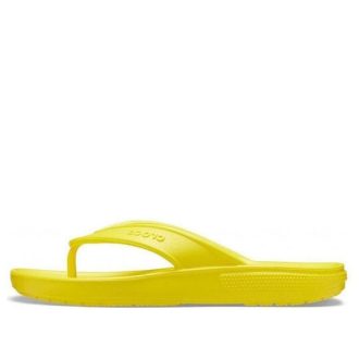 Tongs d&rsquo;été Crocs Kadee unisexes jaunes 206119-7C1