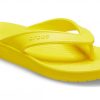 Tongs d&rsquo;été Crocs Kadee unisexes jaunes 206119-7C1