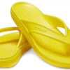Tongs d&rsquo;été Crocs Kadee unisexes jaunes 206119-7C1