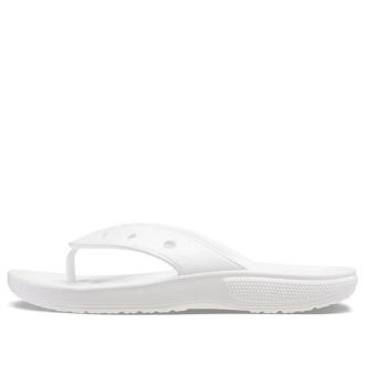 Tongs décontractées Crocs Classic Crocs Flip unisexes blanches 207713-100