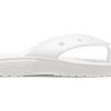 Tongs décontractées Crocs Classic Crocs Flip unisexes blanches 207713-100