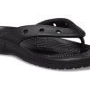 Tongs décontractées Crocs Classic Crocs Flip unisexes noires 207713-001