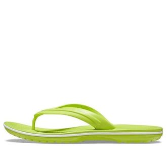Tongs décontractées légères et confortables Crocs Crocband unisexes vertes 11033-3T1