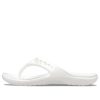 Tongs décontractées minimalistes Crocs Baya blanches 11999-100