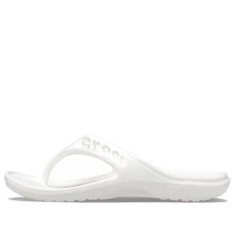 Tongs décontractées minimalistes Crocs Baya blanches 11999-100
