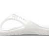 Tongs décontractées minimalistes Crocs Baya blanches 11999-100