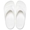 Tongs décontractées minimalistes Crocs Baya blanches 11999-100