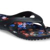 Tongs décontractées minimalistes Crocs Kadee 2 imprimées (femmes) – Noir 206866-001