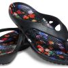 Tongs décontractées minimalistes Crocs Kadee 2 imprimées (femmes) – Noir 206866-001