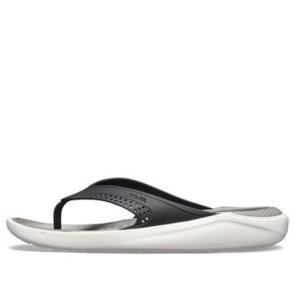 Tongs de plage Crocs LiteRide, noir et gris, 205182-05M