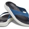 Tongs de plage Crocs LiteRide Outdoor Noir Bleu 205182-4SB