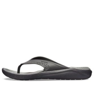 Tongs de plage minimalistes Crocs LiteRide, gris foncé, 205182-0DD