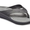 Tongs de plage minimalistes Crocs LiteRide, gris foncé, 205182-0DD
