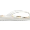 Tongs imprimées Crocs Crocband « Blanc Tan » 205943-94S