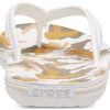 Tongs imprimées Crocs Crocband « Blanc Tan » 205943-94S