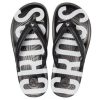 Tongs imprimées Crocs Crocband, noir et blanc, 205943-066