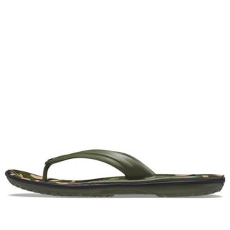Tongs imprimées Crocs Crocband « Vertes » 205943-30Q