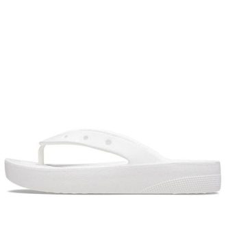 Tongs à plateforme classiques Crocs (femmes) « Blanc » 207714-100