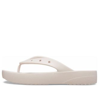 Tongs à plateforme classiques Crocs (femmes) « Blanc » 207714-6UR