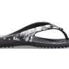 Tongs saisonnières Crocs Kadee II (femmes) « Tropical Floral Black » 205635-98F