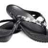 Tongs saisonnières Crocs Kadee II (femmes) « Tropical Floral Black » 205635-98F
