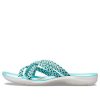 Tongs tricotées Crocs (femmes) Bleu Blanc 205728-4DY