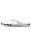 Tongs unisexes Crocs Bayaband blanc bleu « Blanc Bleu » 205393-126