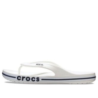 Tongs unisexes Crocs Bayaband blanc bleu « Blanc Bleu » 205393-126